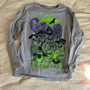H&M Halloween Trick or Treat Kids Shirt long sleeved tee size 5/6